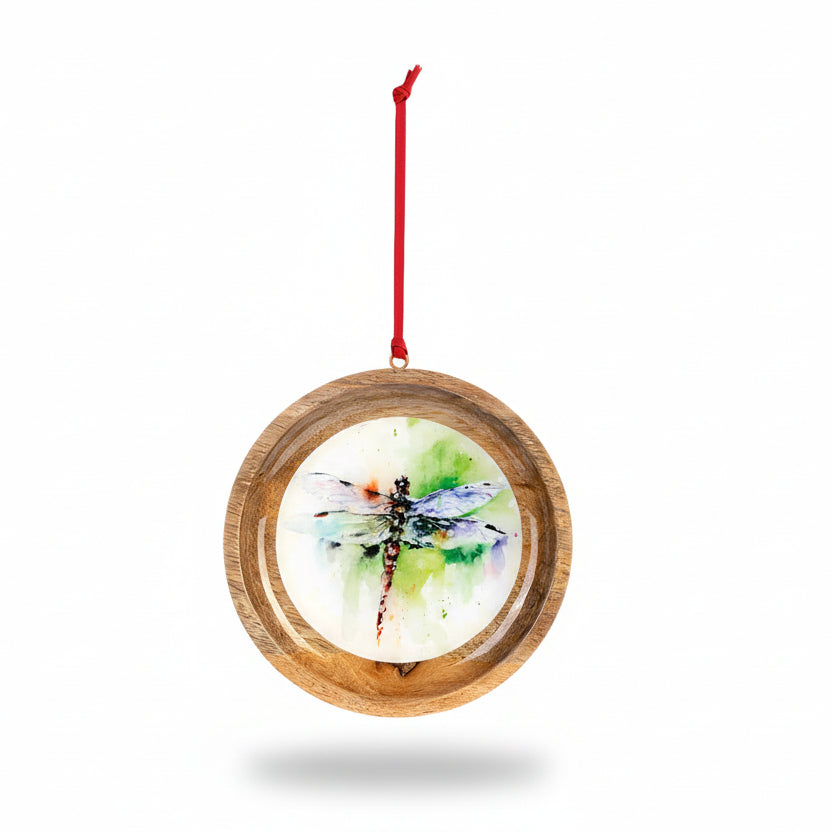 Dean Crouser Dragonfly Wood Ornament