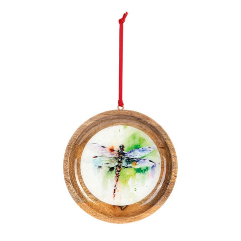 Dean Crouser Dragonfly Wood Ornament