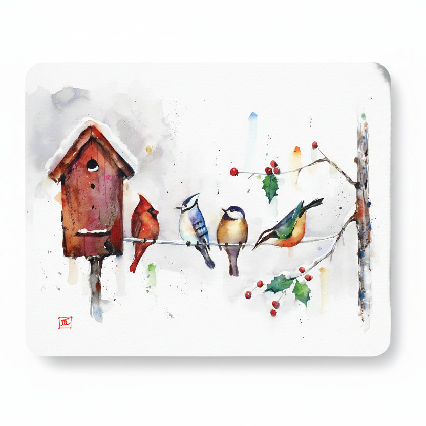 Dean Crouser Friends on Holly Branch Gift Puzzle