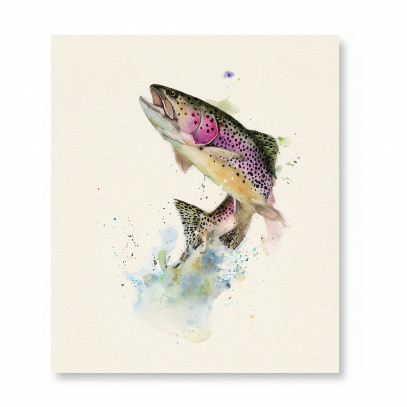 Dean Crouser Rainbow Trout Biodegradable Dish Cloth - single