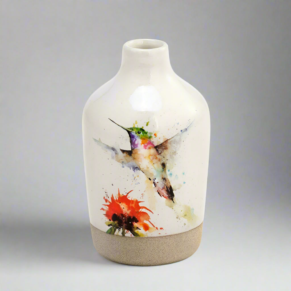 Dean Crouser Red Flower PeeWee Collection Vase by Demdaco