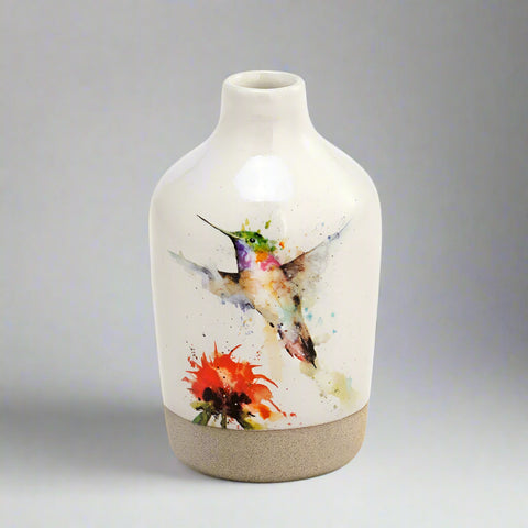 Dean Crouser Red Flower PeeWee Collection Vase by Demdaco