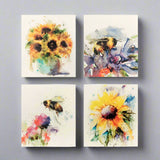 Dean Crouser Sunflower Biodegradable Dish Cloths - set of 4