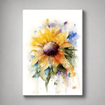Bring the bright feeling of sunshine indoors with the Dean Crouser Sunflower Metal Box Wall Art by Meissenburg Designs