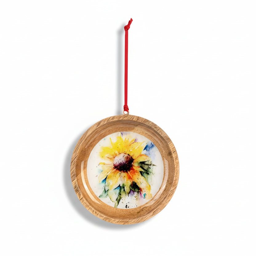 Dean Crouser Sunflower Wood Ornament