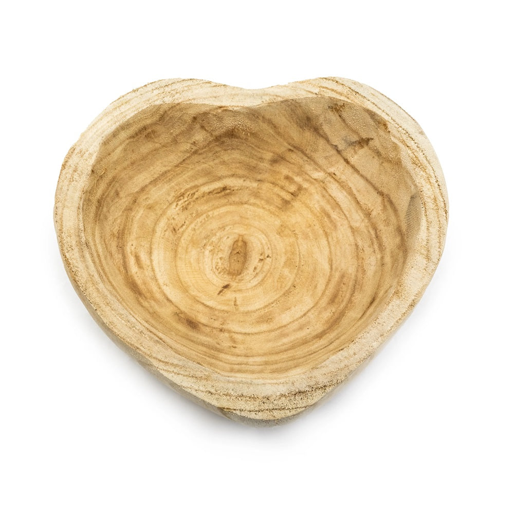 Deep Heart Shaped Wooden Bowl/Tray by Sugarboo and Co