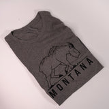 Deep Heather and Black Ridge Goat Montana T-Shirt by Peaks and Prairie (5 Sizes)