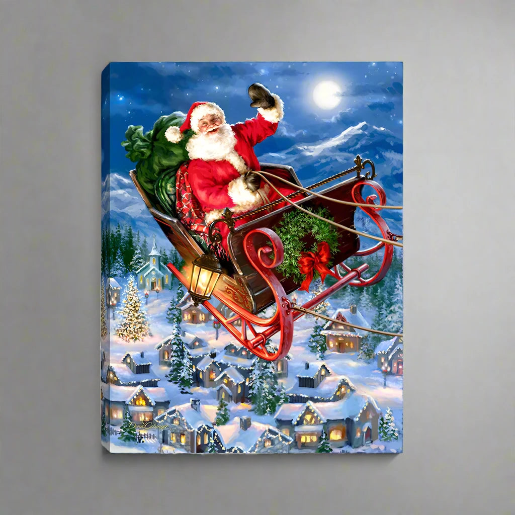 Christmas Lighted Print by Glow Decor (4 Designs)