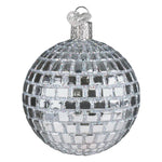 Decorative disco ball ornament on a white background