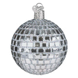 Decorative disco ball ornament on a white background