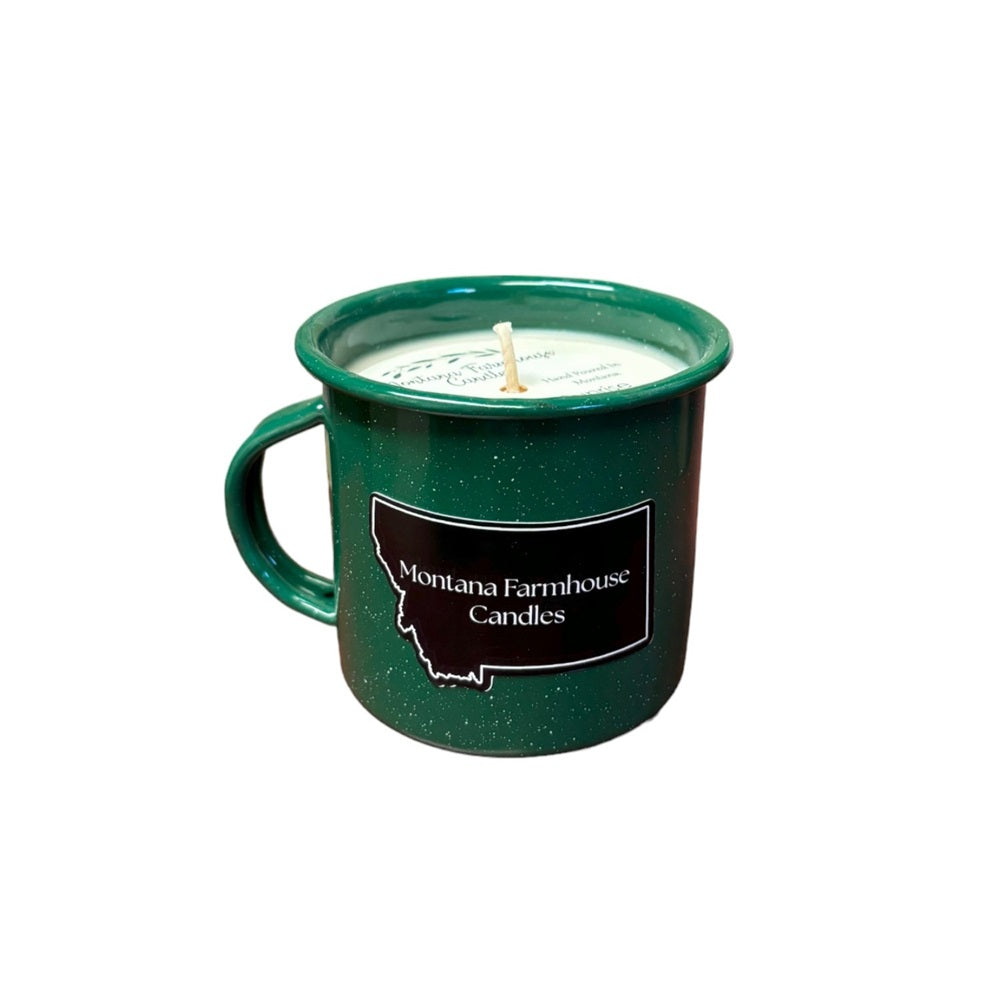 Enamelware Mug Candle by Montana Farmhouse Candles (4 Scents)