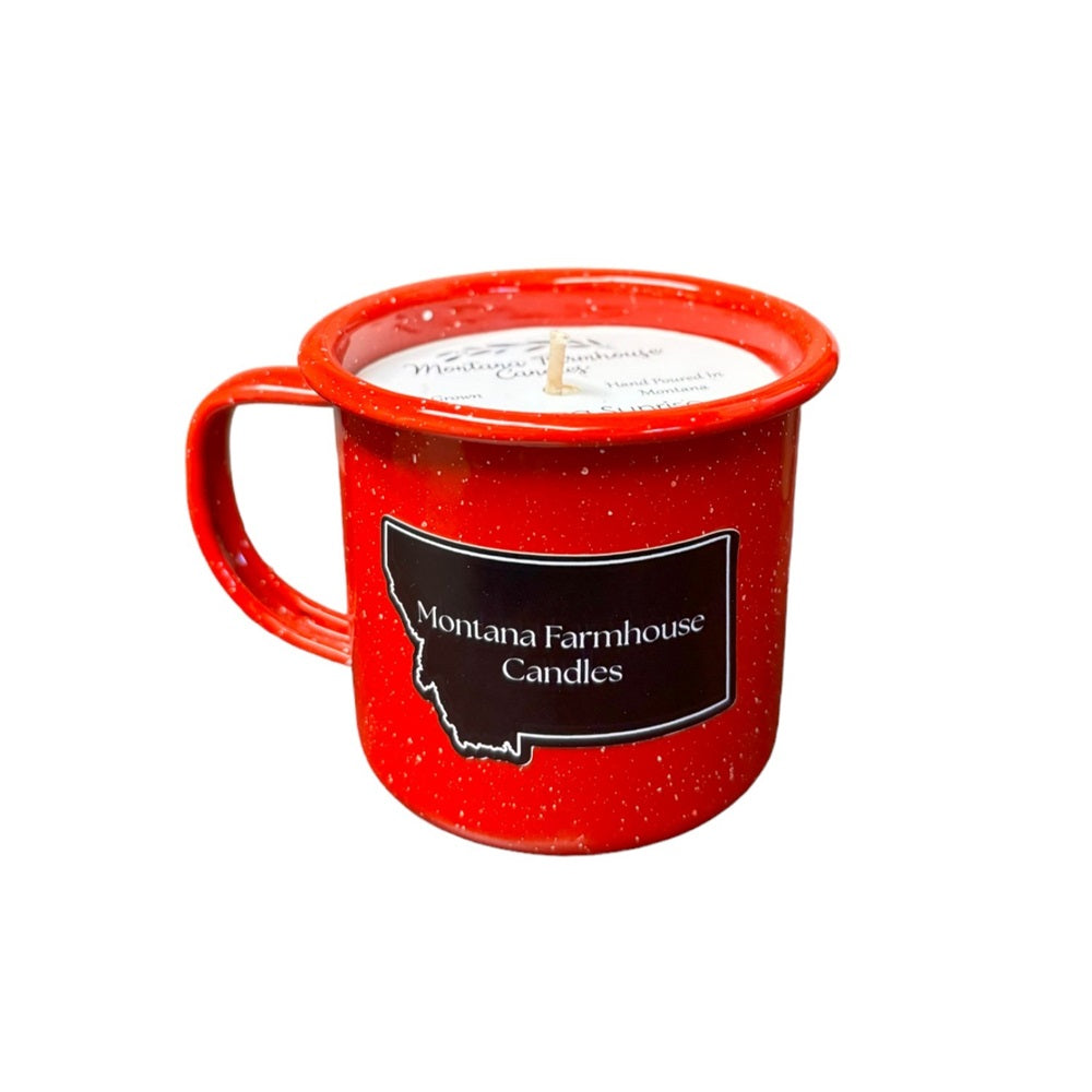 Enamelware Mug Candle by Montana Farmhouse Candles (4 Scents)