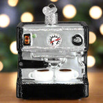 Espresso Machine Glass Ornament