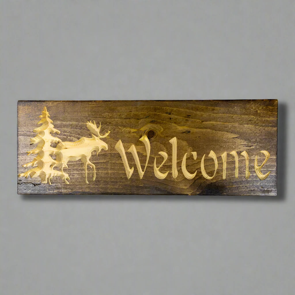 Wood Welcome Sign by Knotty Pine Woodworks (7 Styles)