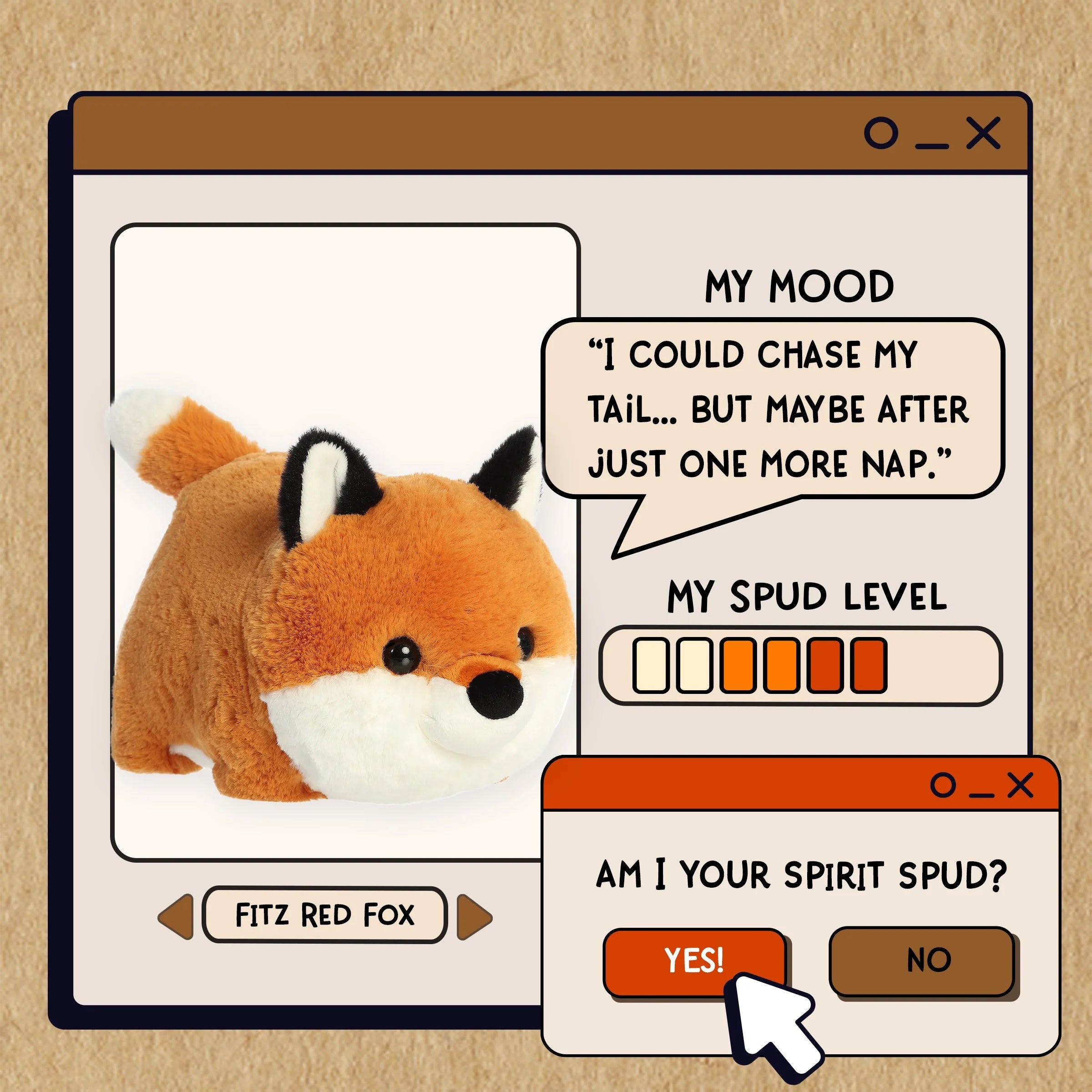 Fitz Red Fox Spudster by Aurora World
