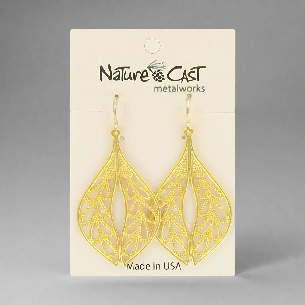 Abstract Dangle Earrings by Nature Cast Metalworks (9 Styles)