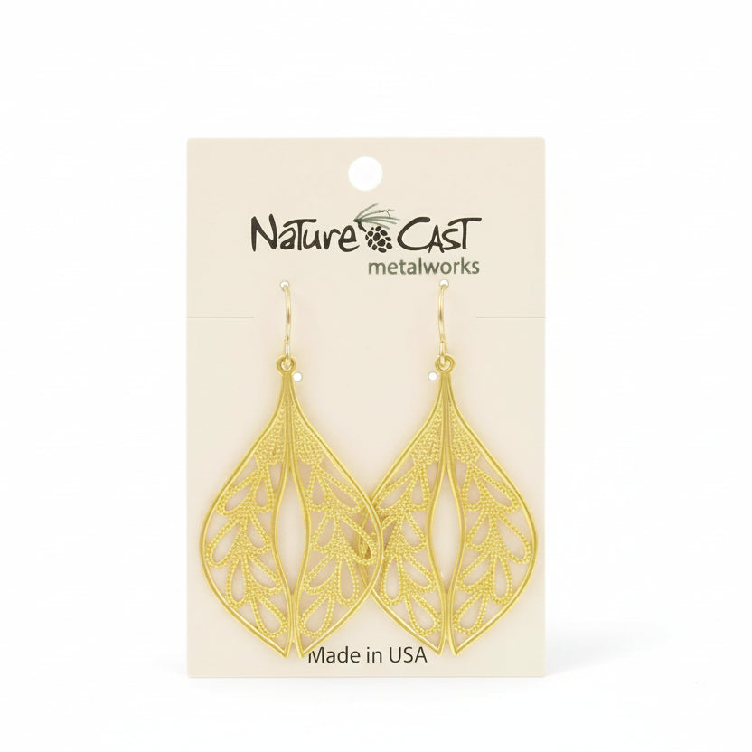 Abstract Dangle Earrings by Nature Cast Metalworks (9 Styles)