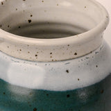 Fireside Turquoise White Mug by Mountain Arts Pottery