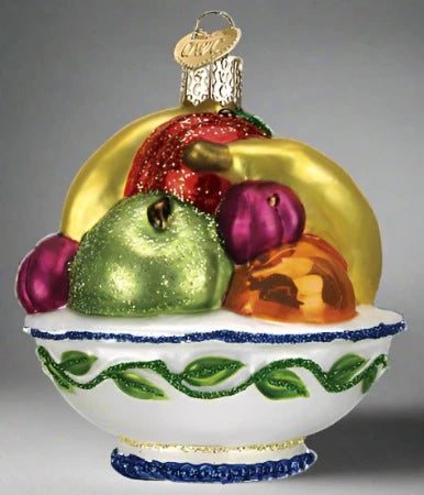 Fruit Bowl Glass Ornament