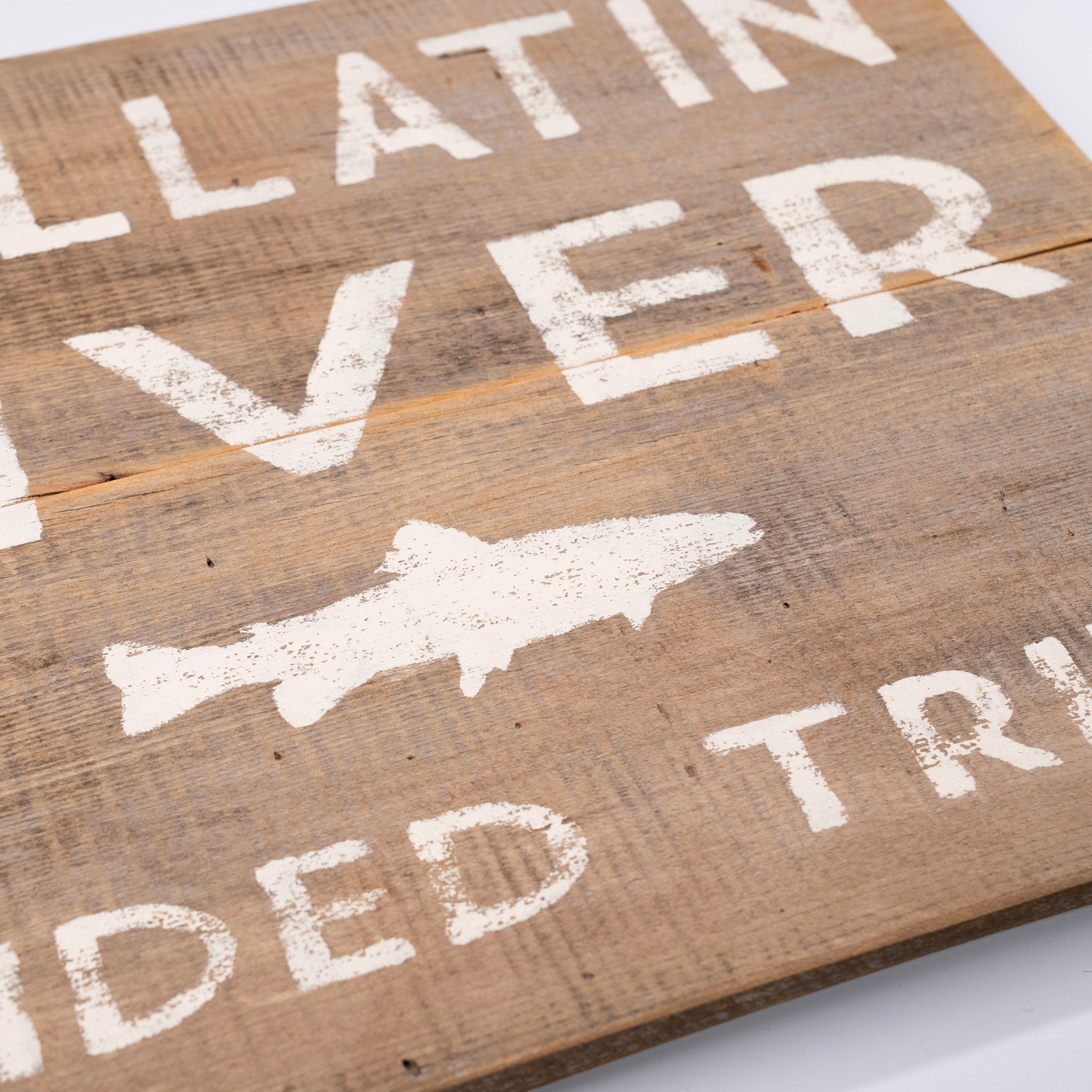 Gallatin River Guided Trips Barnwood Sign by Salvage Signs