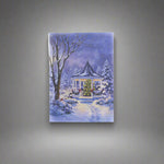 Gazebo and Tree Scene Table Top Lit Art
