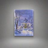 Gazebo and Tree Scene Table Top Lit Art