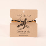 Stretchy Gemstone Bracelet - black