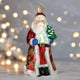 Glistening Golden Santa Ornament