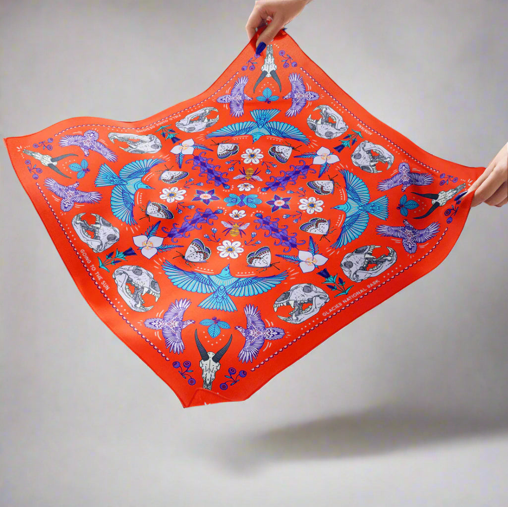 Going to the Sun Glacier National Park Montana Bandana by Field Guide Designs