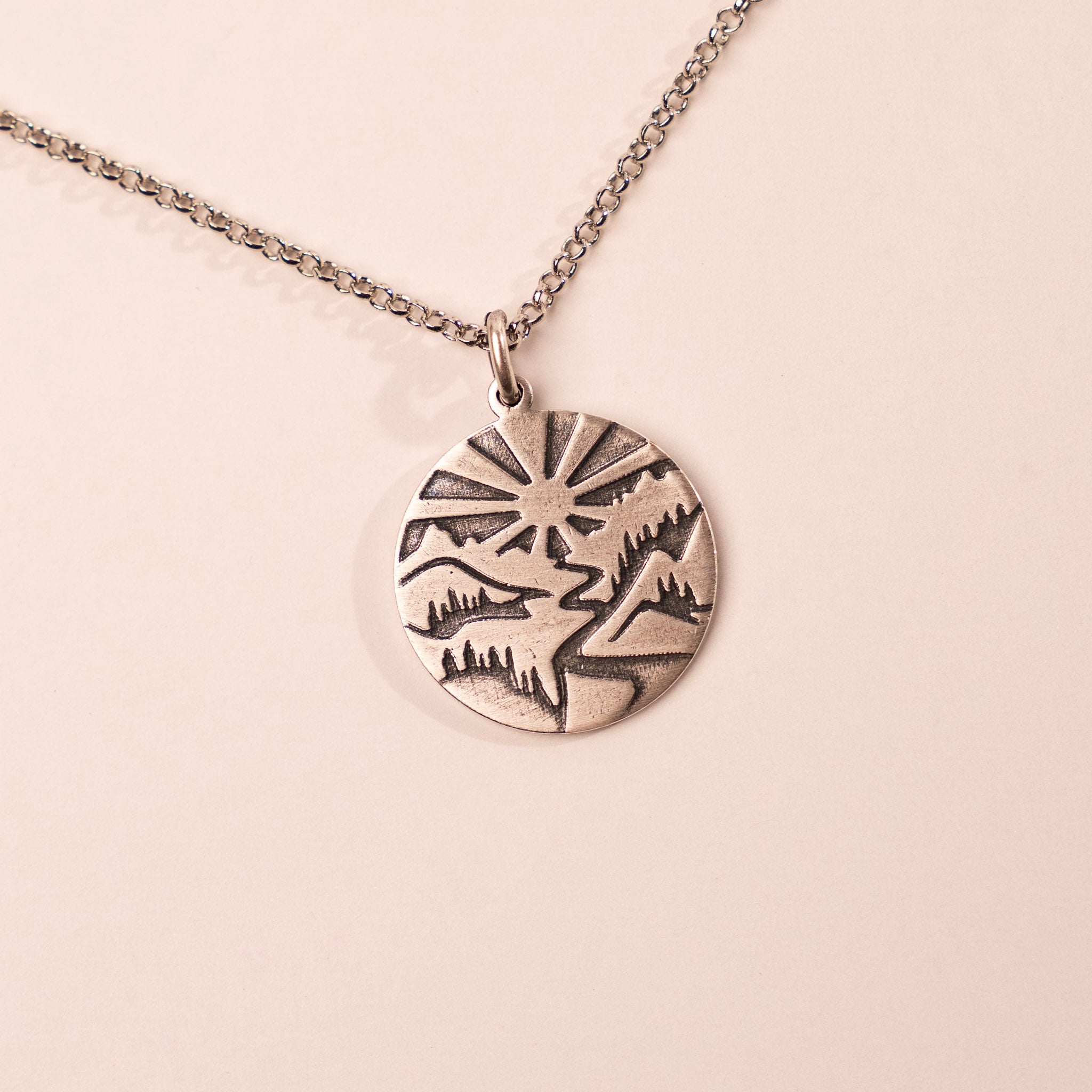 Going to the Sun Necklace by Daphne Lorna
