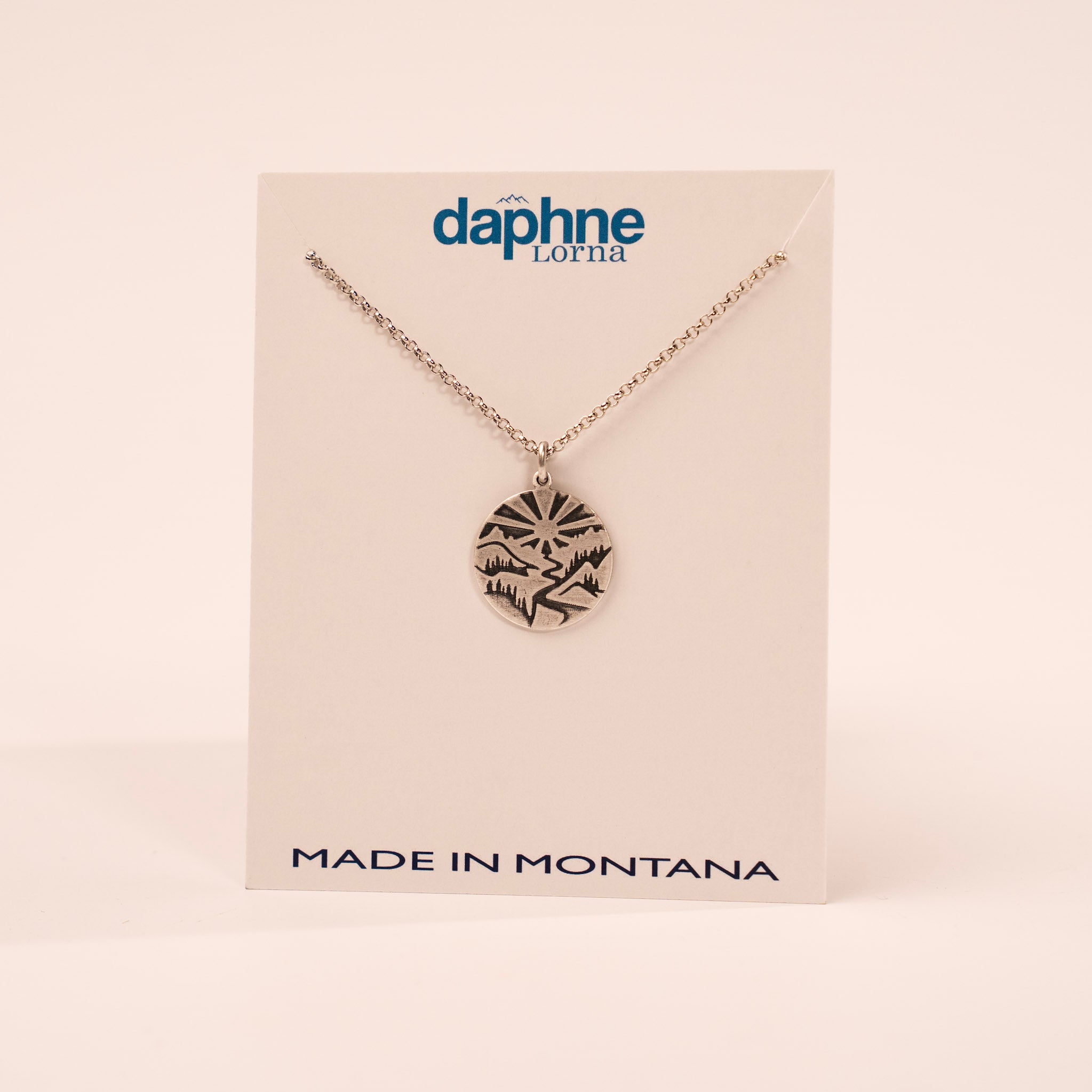Going to the Sun Necklace by Daphne Lorna