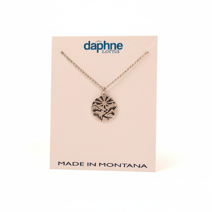 Going to the Sun Necklace by Daphne Lorna