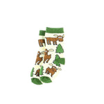 Green Moose Hugs Infant Socks
