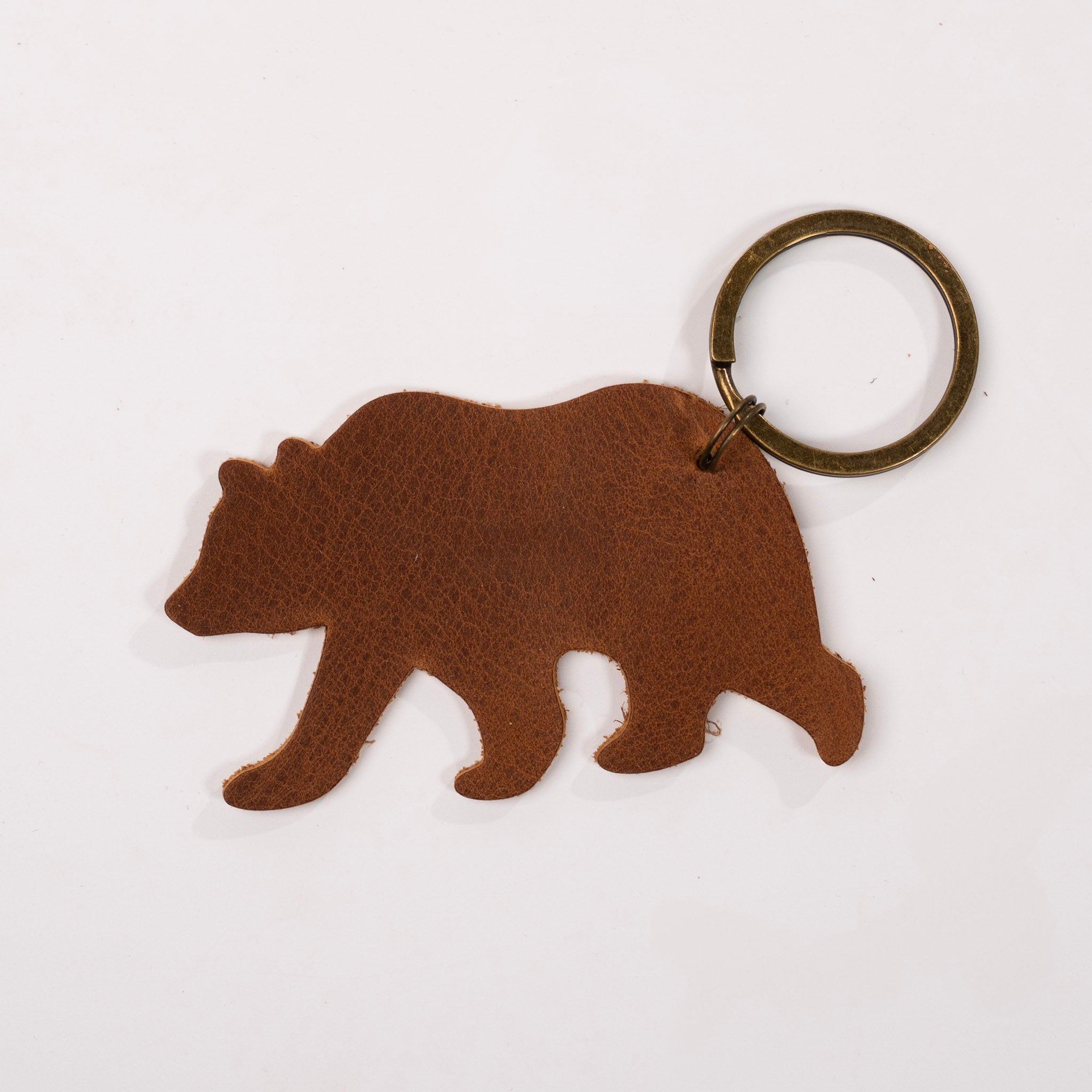Grizzly Leather Keychain by KT Leatherworks