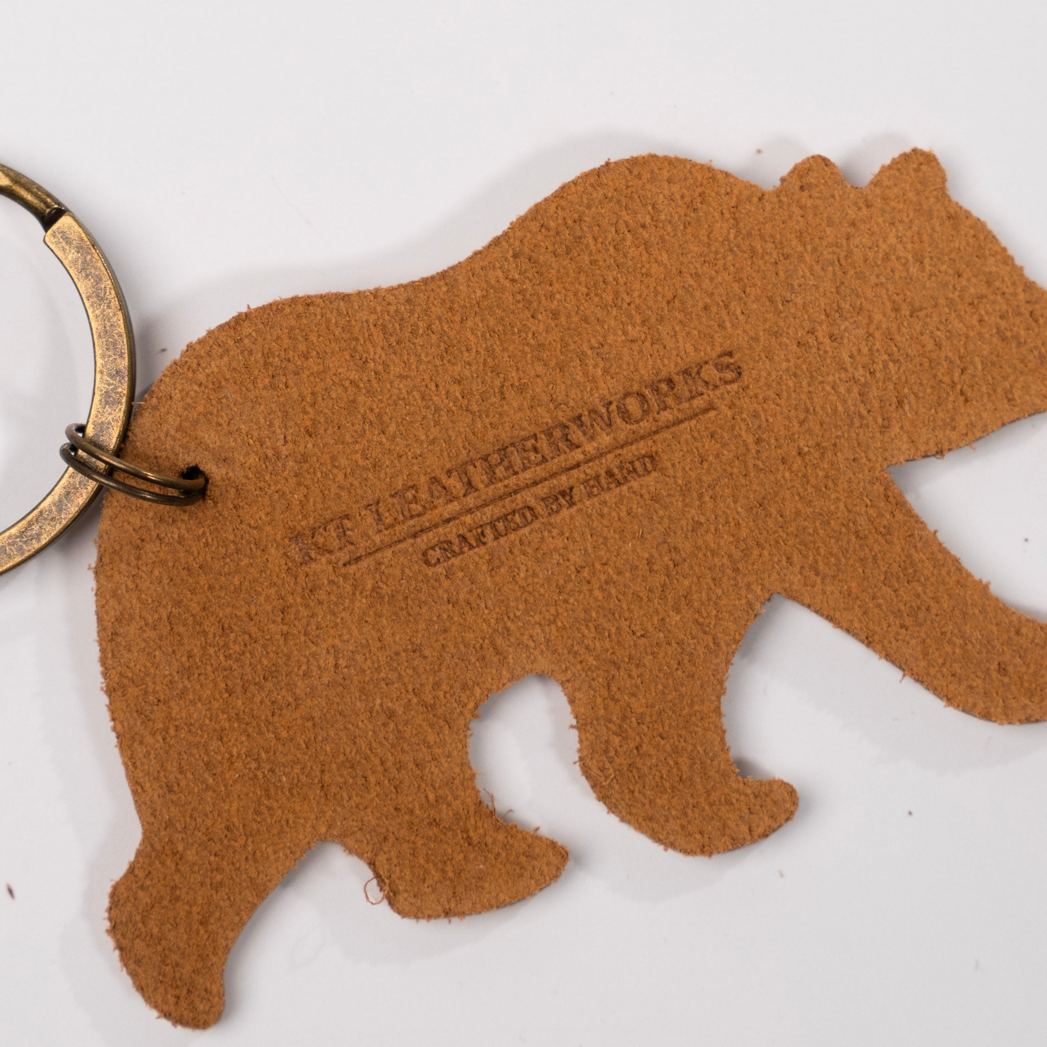 Grizzly Leather Keychain by KT Leatherworks