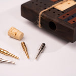 Epoxy and Hardwood Cribbage Board by Herdbull Woodworking