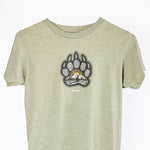 Heather Military Bear Paw Youth Montana T-Shirt