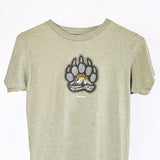 Heather Military Bear Paw Youth Montana T-Shirt