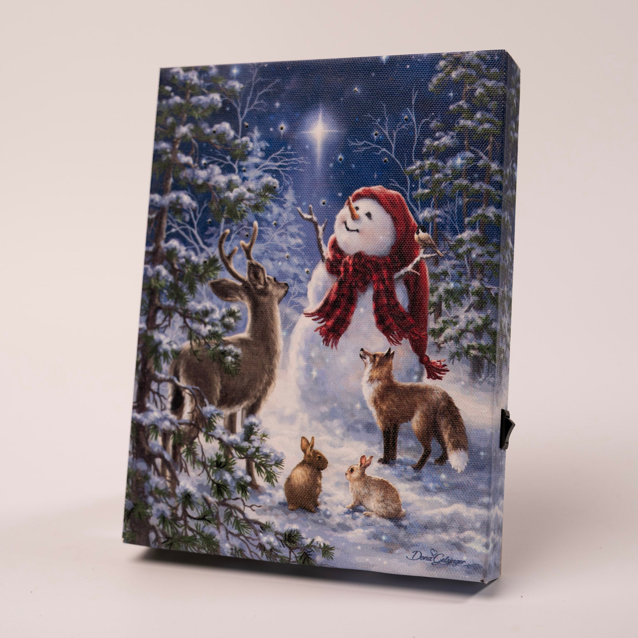 Heaven and Nature Sing Mini Lighted Easel Back Print