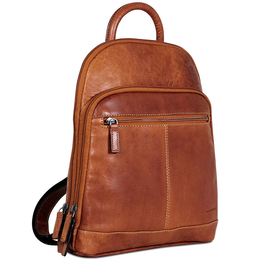Meet the Honey Voyager Small Backpack by Jack Georges and say hello to its fine-leather, handmade construction that will last. 