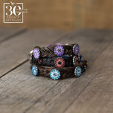 Horse Hair Adjustable Flower Bracelet by Cowboy Collectibles