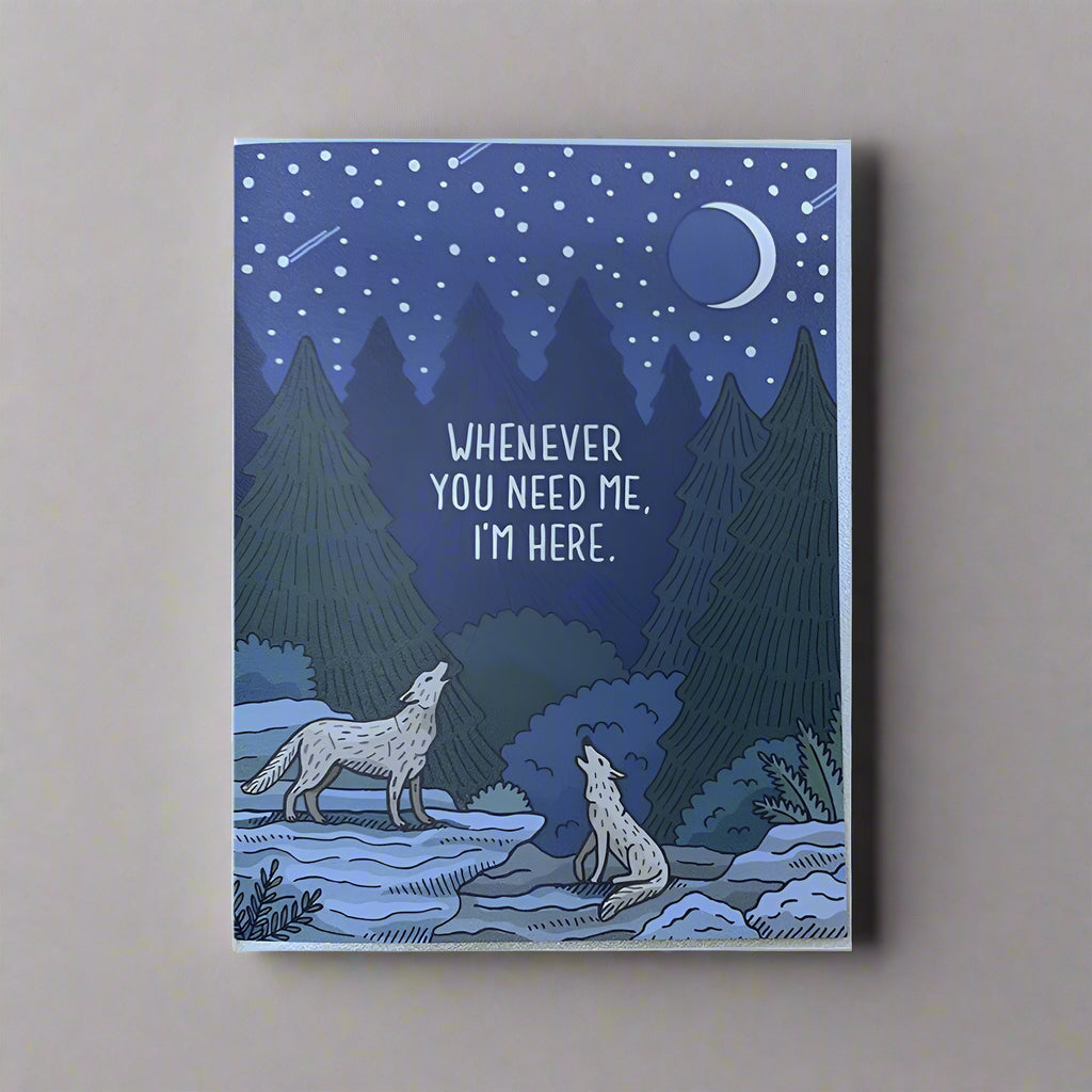 Howing Wolves Card