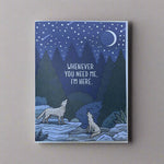 Howing Wolves Card
