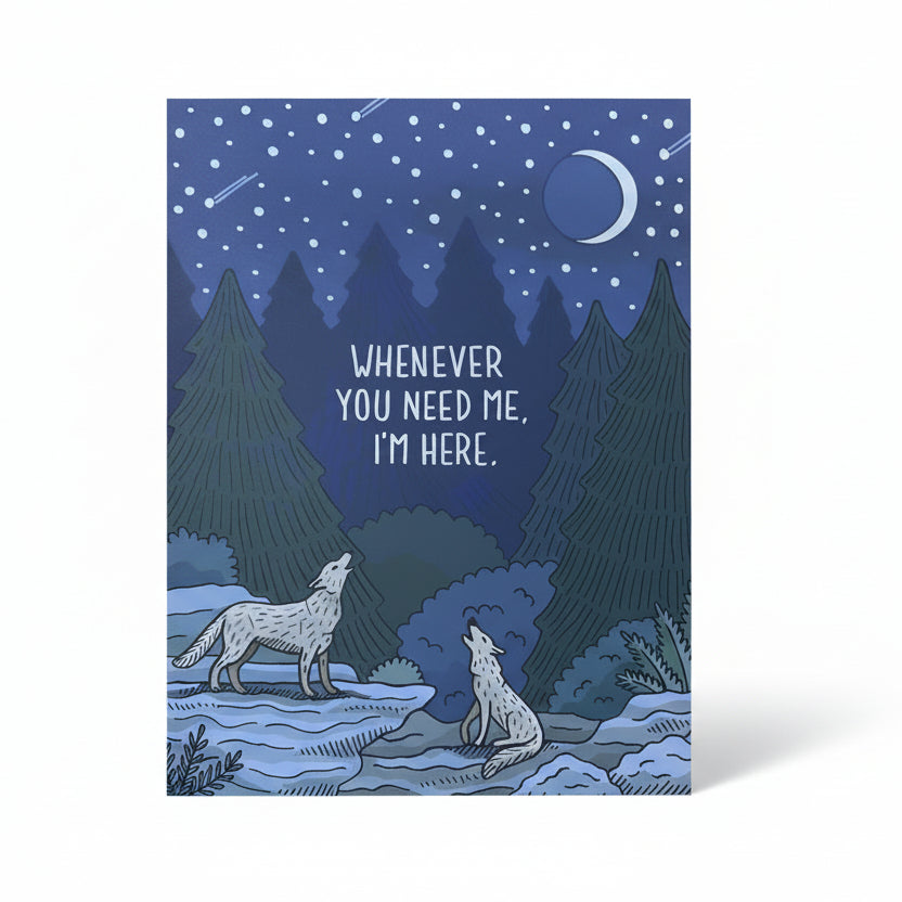 Howing Wolves Card