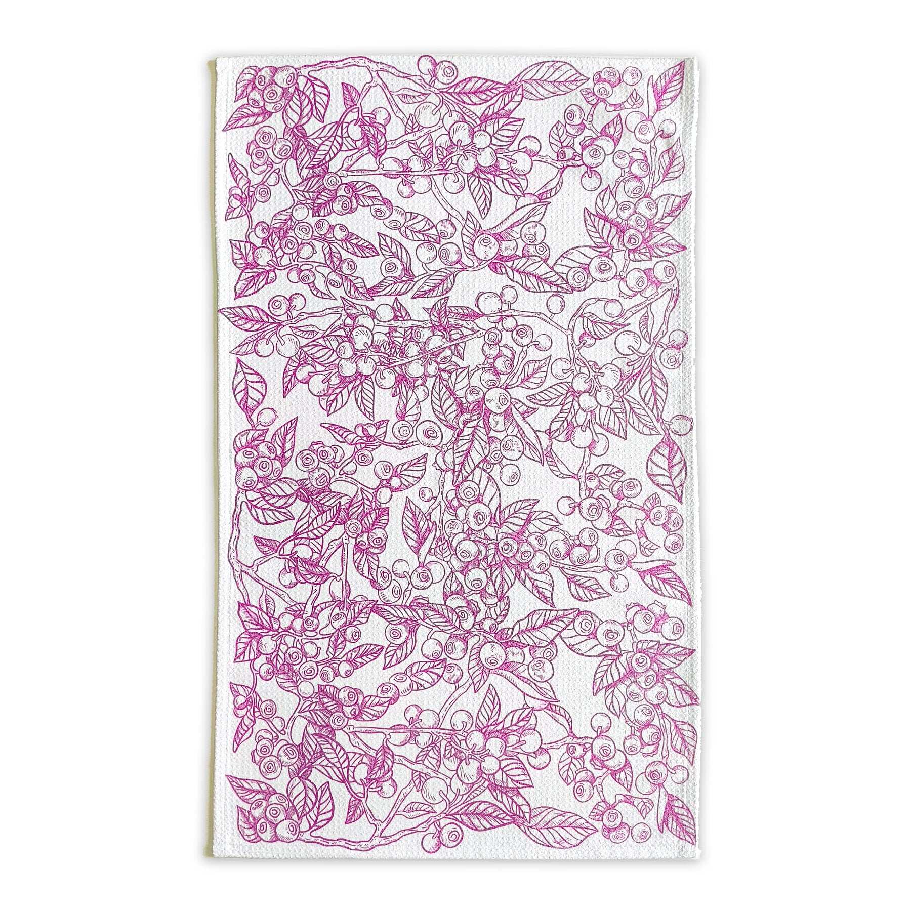 HuckleberryMicrofiberWaffleKitchenTowelbyCorvidaeDrawingandDesign