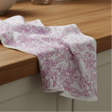 Huckleberry Microfiber Waffle Kitchen Towel by Corvidae Drawings and Designs