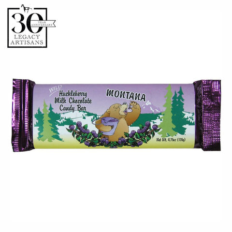 Huckleberry Milk Chocolate Candy Bar by Huckleberry Haven