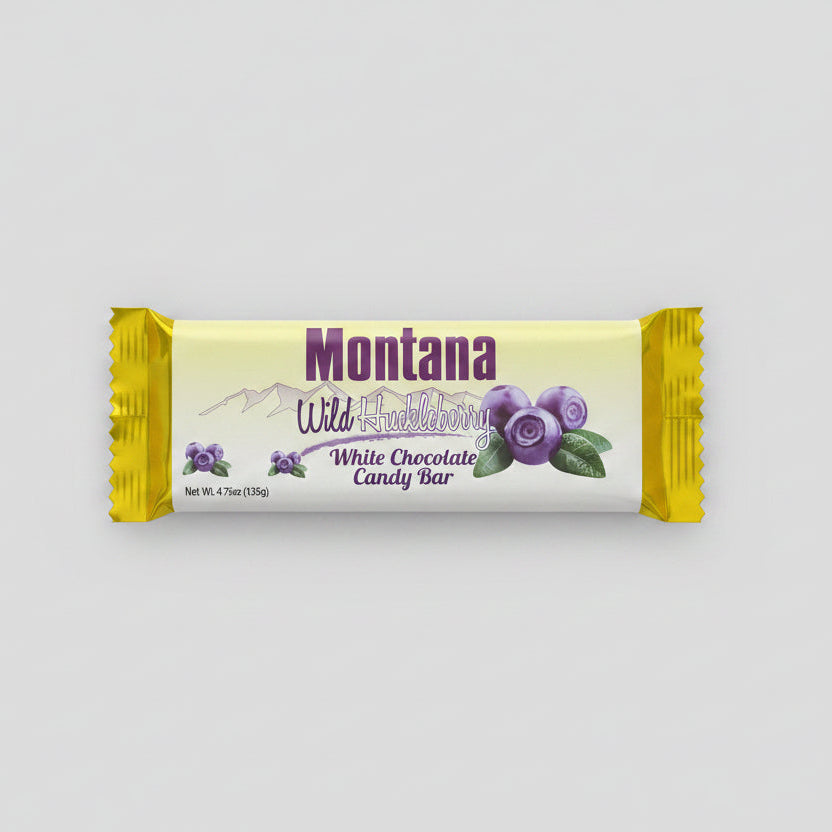 Huckleberry White Chocolate Candy Bar