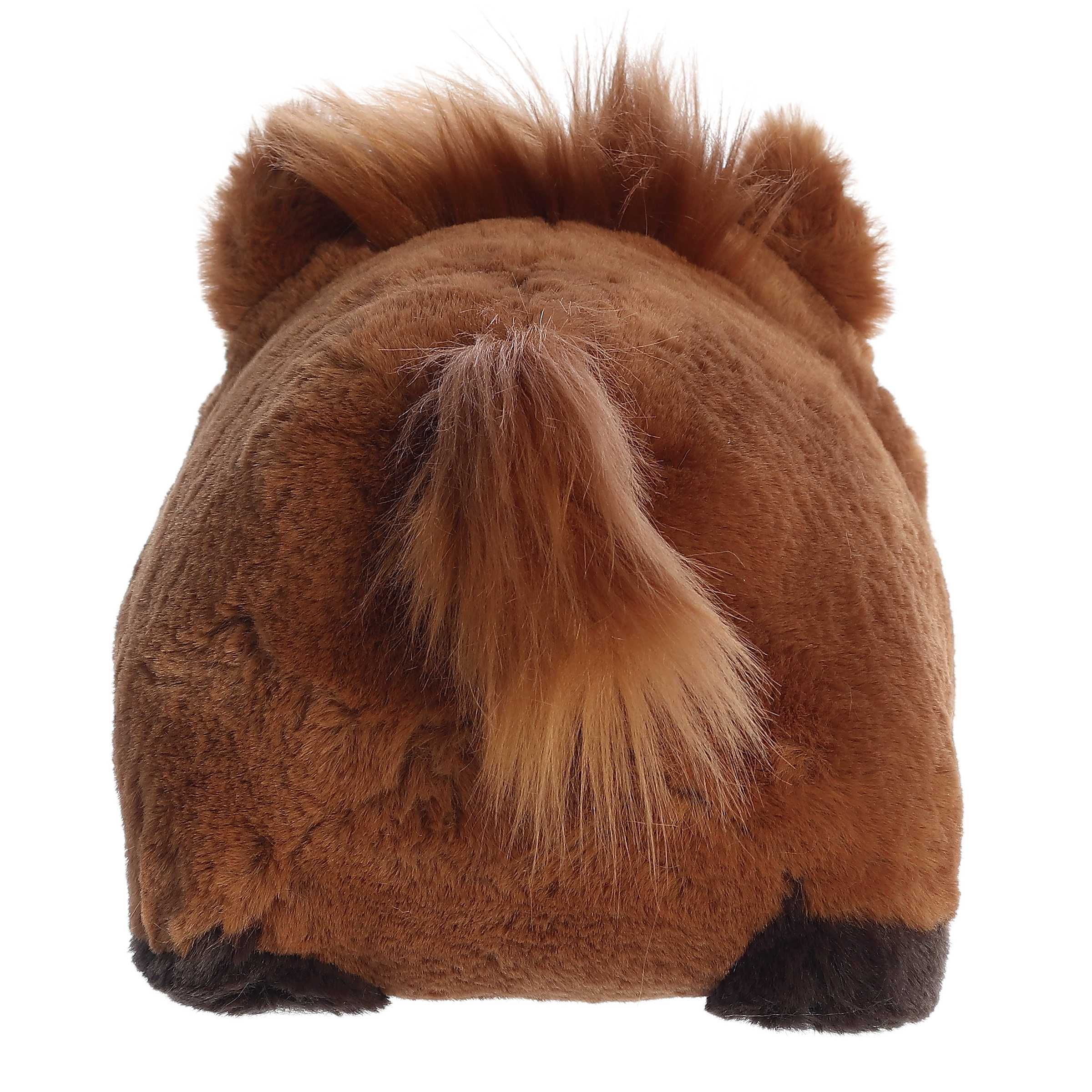Plush toy horse on a white background
