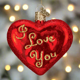 I Love You Heart Ornament